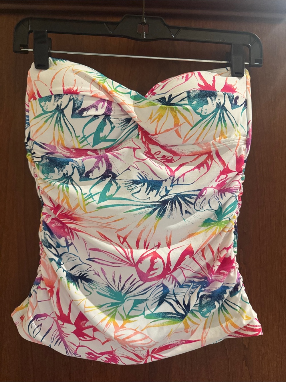 Tommy Bahama Rainbow Fronds Bandeau Tankini Top